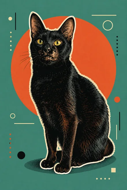 Arte de mascota en Cuadro con marco de madera 20×30