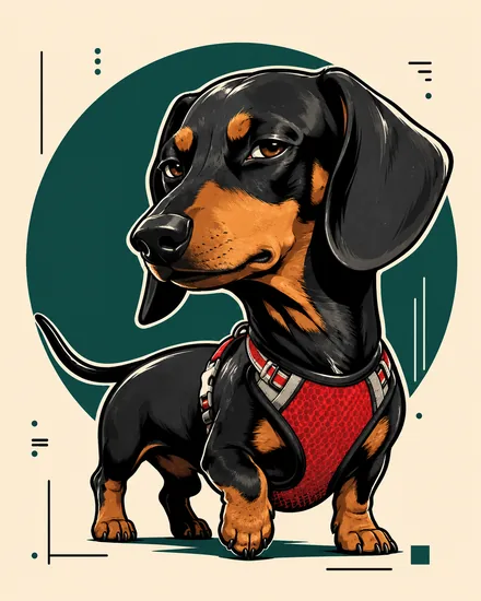 Arte de mascota en Cuadro con marco de madera 30×40